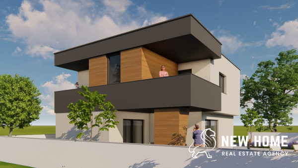 Modern house by the sea