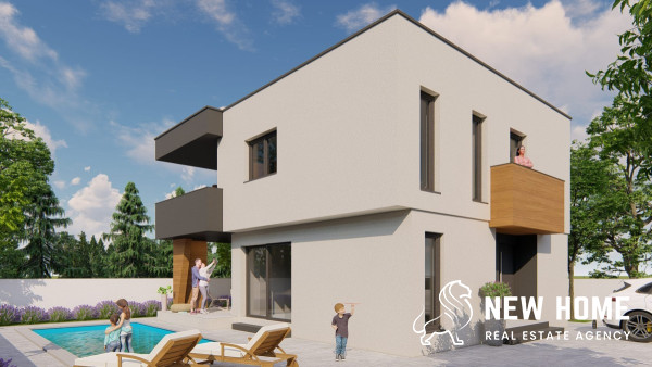 Modern house by the sea