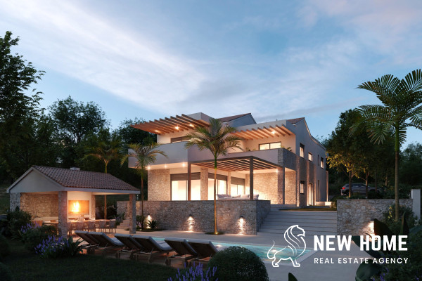 Primošten hinterland building plot with project