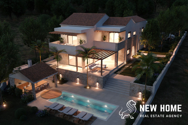 Primošten hinterland building plot with project