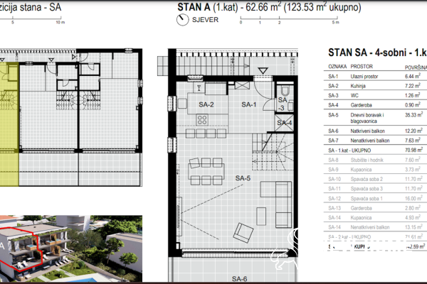 Luxuriöses Strandapartment zu verkaufen
