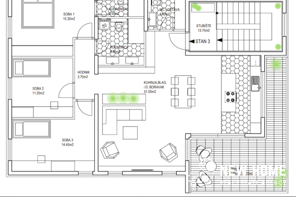 Rogoznica, Dalmacija-Apartman na prodaju 100 m od plaže**