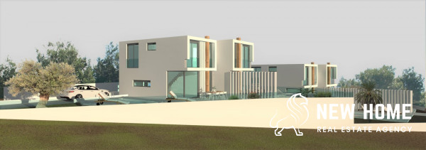 Modern semi-detached house with sea views