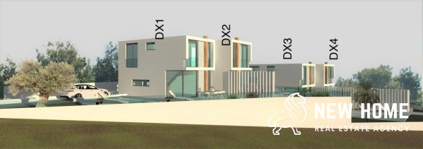 Moderna dvojna kuća s  pogledom na more