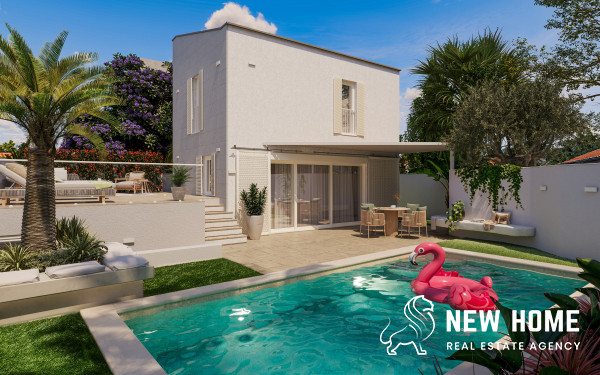 Neubau mit Pool – direkt am Meer in Rogoznica