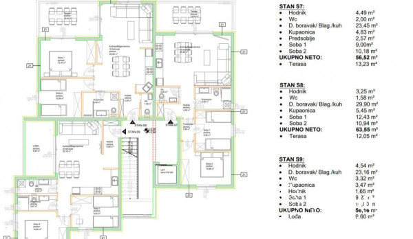 TROGIR-ČIOVO Zweizimmerwohnung nur 200 m vom Meer entfernt