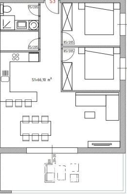 TROGIR-ČIOVO Two-room apartment on the first floor just 100m from the sea