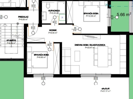 PENTHOUSE samo 150m od mora