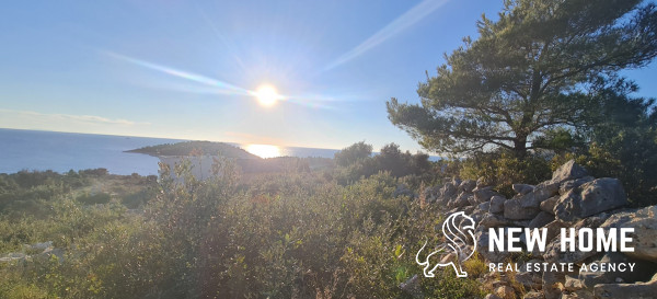 Rogoznica-Hillside Plot with Stunning Sea Views