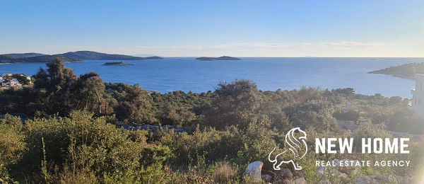 Rogoznica-Hillside Plot with Stunning Sea Views