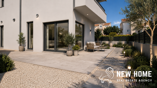 Only 70 Metres from the Sea – Modern  Semi-Detached House with Garden near Šibenik