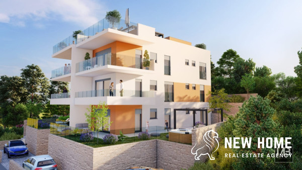 Trogir-Modernes Apartment mit offenem Meerblick
