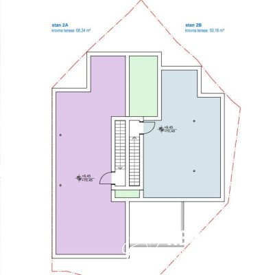 TROGIR – CIOVO Dvosobni penthouse