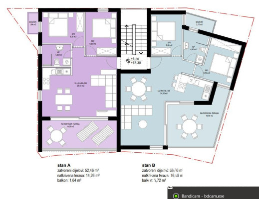TROGIR – CIOVO Dvosobni penthouse
