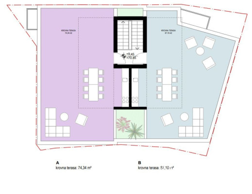 TROGIR – CIOVO Dvosobni penthouse