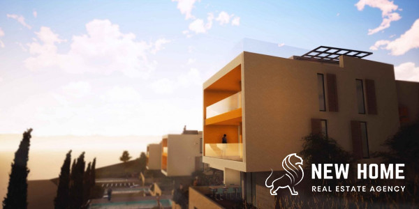 TROGIR – CIOVO Dvosobni penthouse stan s krovnom terasom