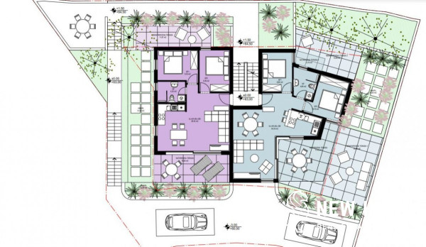 TROGIR – CIOVO Dvosobni stan u prizemlju, 80 m2 sa vrtom