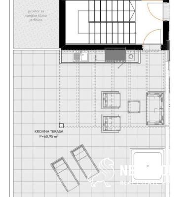 TROGIR – CIOVO Luksuzni penthouse s krovnom terasom i pogledom na more