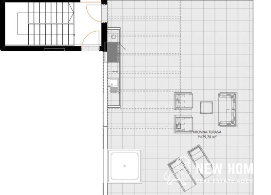 TROGIR – CIOVO Luksuzni penthouse s krovnom terasom i pogledom na more
