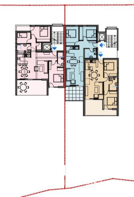 TROGIR – CIOVO Trosobni penthouse stan s krovnom terasom i bazenom