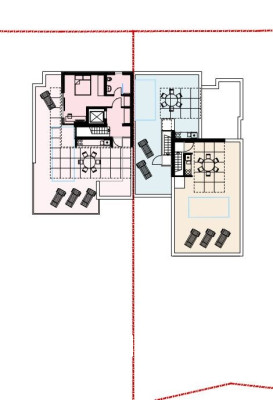 TROGIR – CIOVO Trosobni penthouse stan s krovnom terasom i bazenom